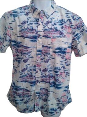 Wallin & Bros. Island Paradise Button Down Shirt, size XL